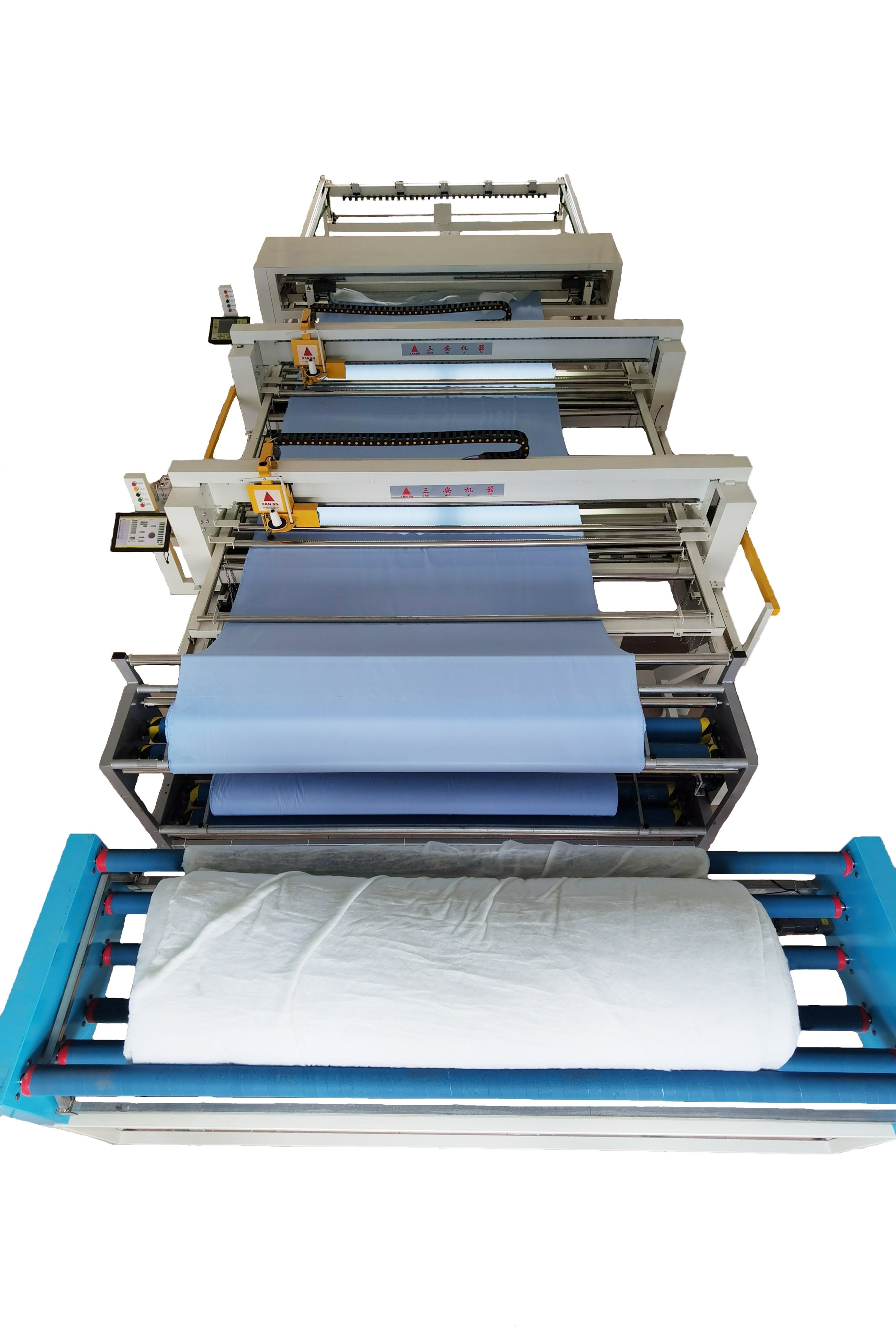 自動連續(xù)絎縫裁切一體機